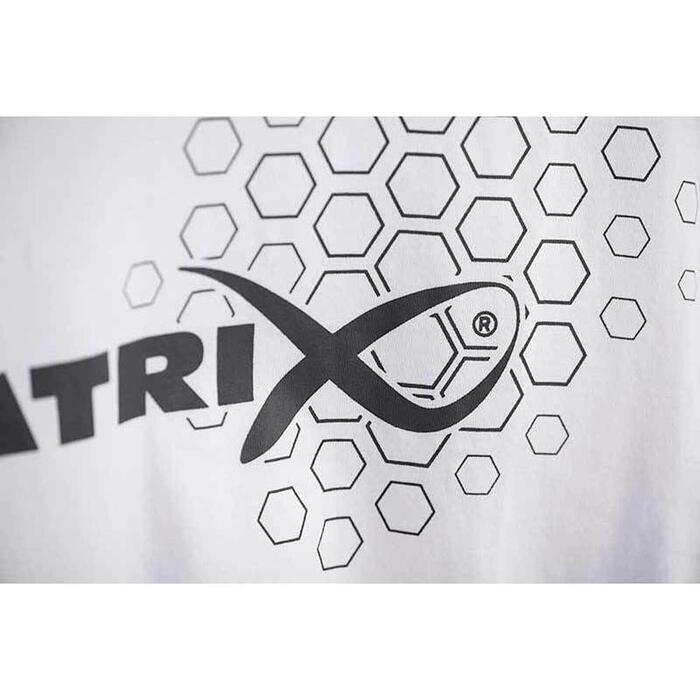 Matrix Hex Print T-Shirt White - XXL