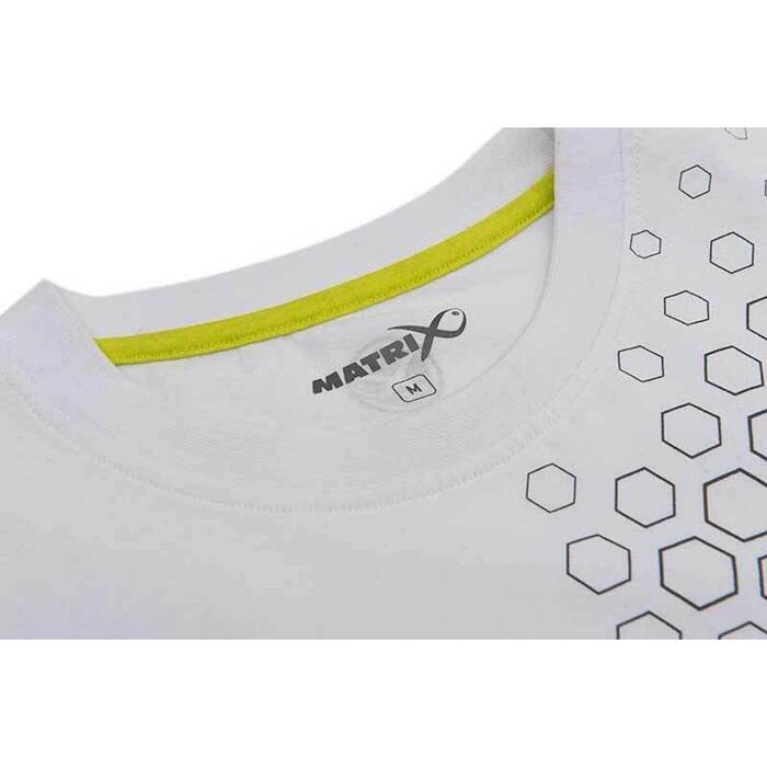 Matrix Hex Print T-Shirt White - XXL