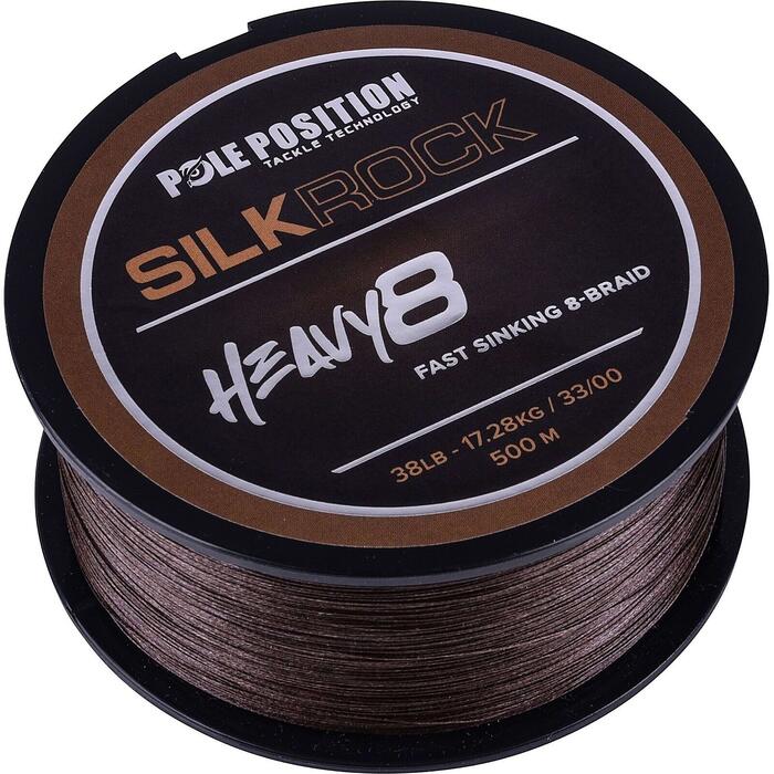 Pole Position Silkrock Braid Heavy8 Brown 1000m 0,33mm