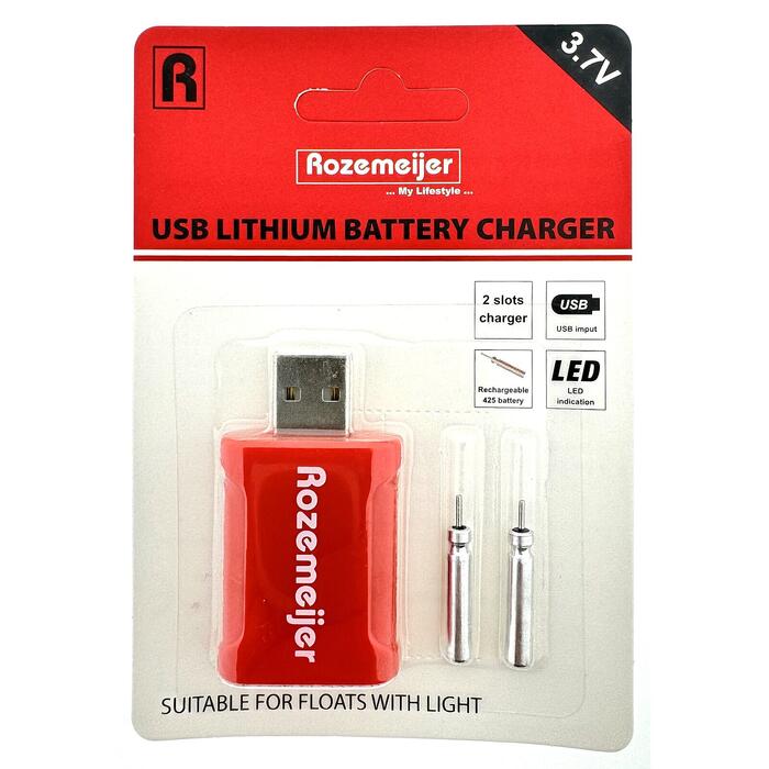 Rozemeijer USB Lithium Battery Charger incl. 2pcs LIR425 battery