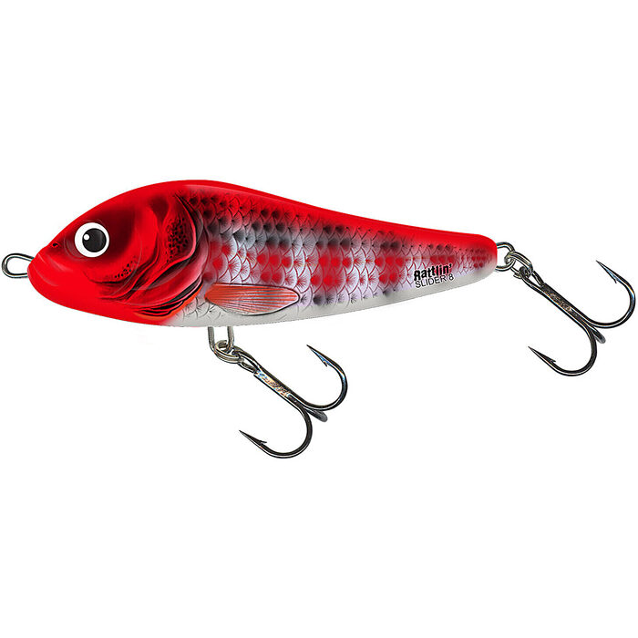 Salmo Slider Rattlin' Sinking 11cm 47gr Holo Red Head Striper