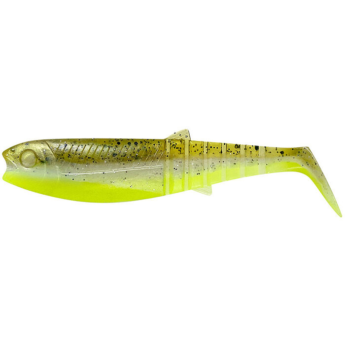 Savage Gear Cannibal Shad 12.5cm 20gr Green Pearl Yellow 4pcs