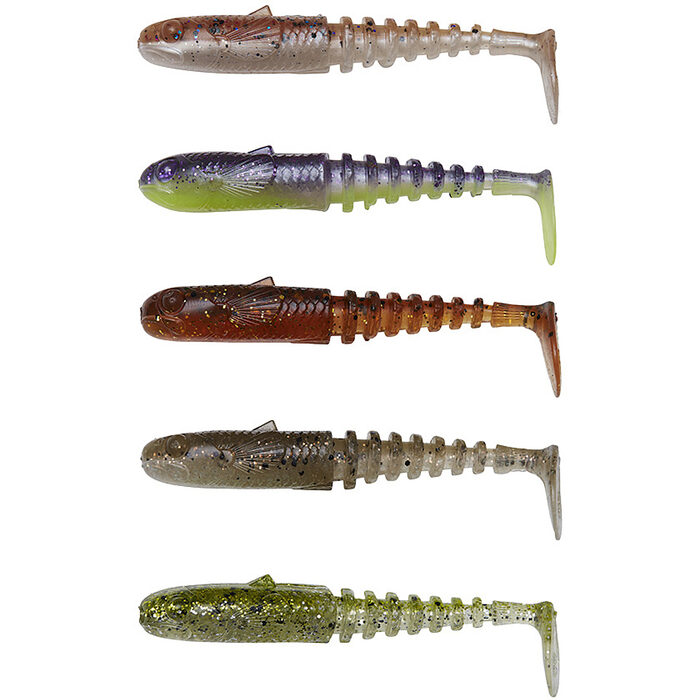 Savage Gear Gobster Shad 7.5cm 5gr Clear Water Mix 5pcs