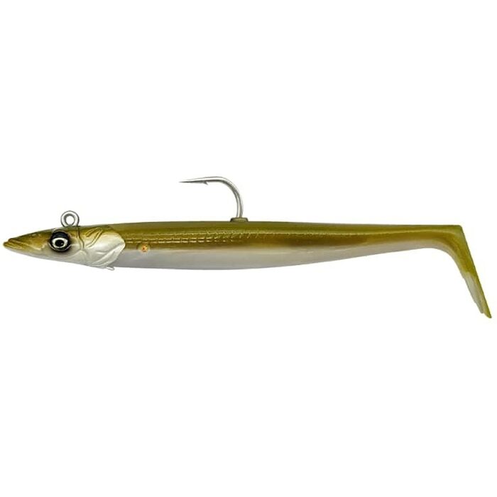 Savage Gear Sandeel V2 12cm 22gr Sinking Khaki 2+1