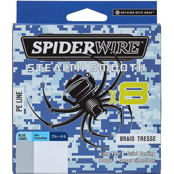 Spiderwire Stealth Smooth 8 Blue Camo 150m 0.06mm