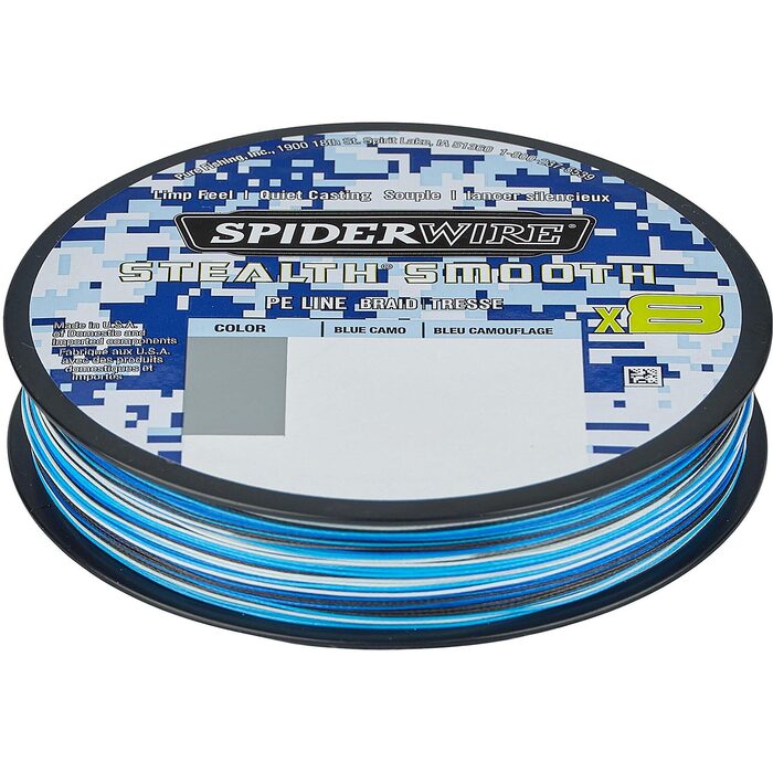 Spiderwire Stealth Smooth 8 Blue Camo 150m 0.06mm