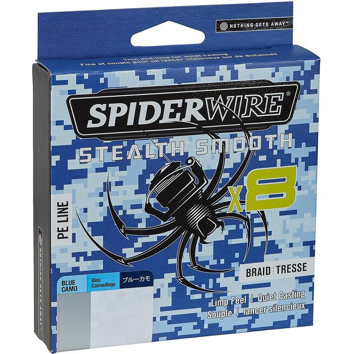 Spiderwire Stealth Smooth 8 Blue Camo 150m 0.07mm