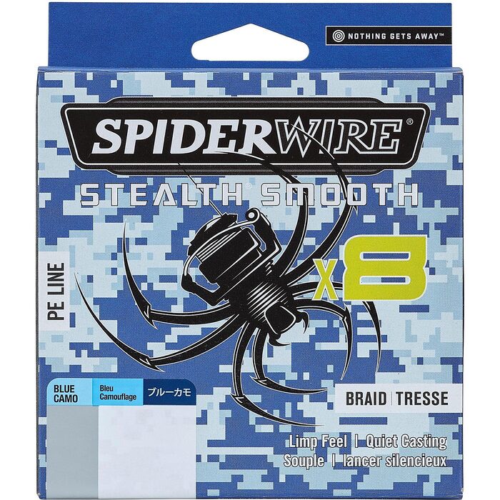 Spiderwire Stealth Smooth 8 Blue Camo 150m 0.15mm