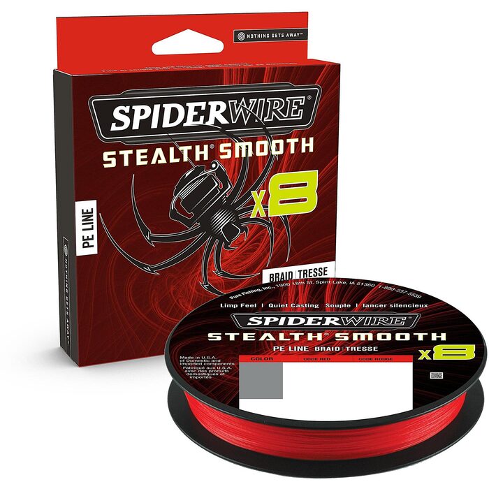 Spiderwire Stealth Smooth 8 Red 150m 0.11mm