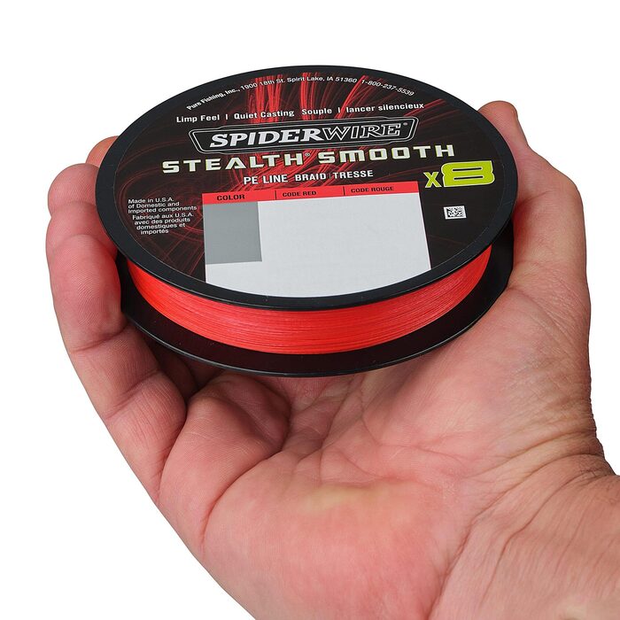 Spiderwire Stealth Smooth 8 Red 150m 0.11mm