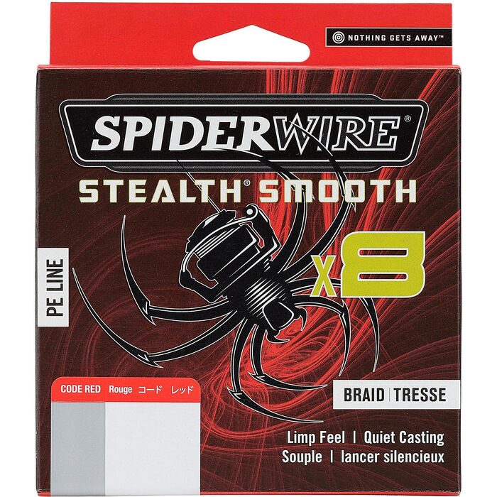 Spiderwire Stealth Smooth 8 Red 150m 0.11mm