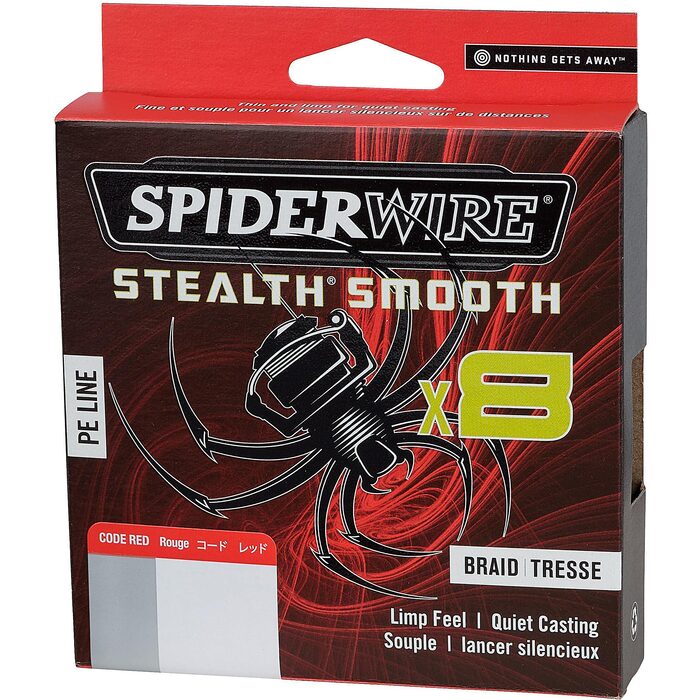 Spiderwire Stealth Smooth 8 Red 150m 0.11mm