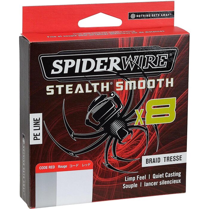 Spiderwire Stealth Smooth 8 Red 150m 0.11mm