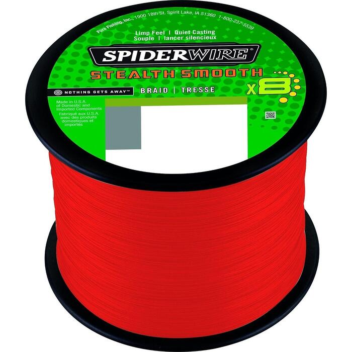 Spiderwire Stealth Smooth 8 Red 2000m 0.09mm