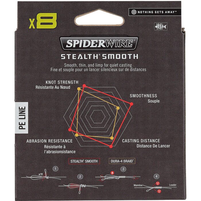 Spiderwire Stealth Smooth 8 Translucent 150m 0.06mm