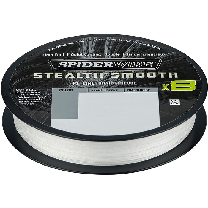 Spiderwire Stealth Smooth 8 Translucent 150m 0.07mm