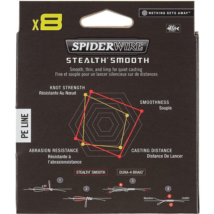 Spiderwire Stealth Smooth 8 Yellow 150m 0.07mm