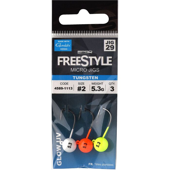 Spro Freestyle Tungsten Micro Jig29 Glow 1.8gr #4/0