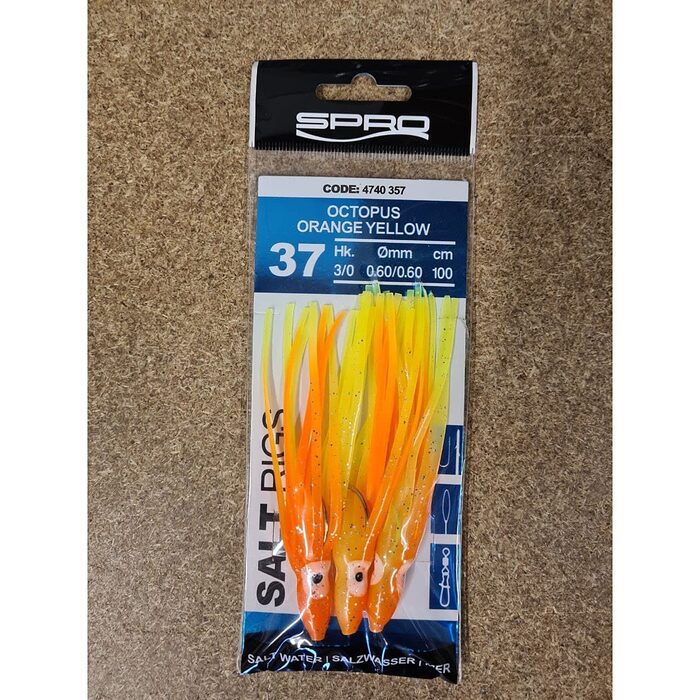 Spro Saltwater Salt Rig #37 #1/0 Orange Yellow