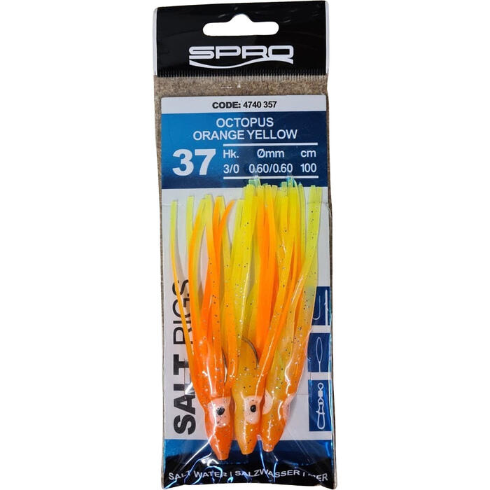 Spro Saltwater Salt Rig #37 #3/0 Orange Yellow