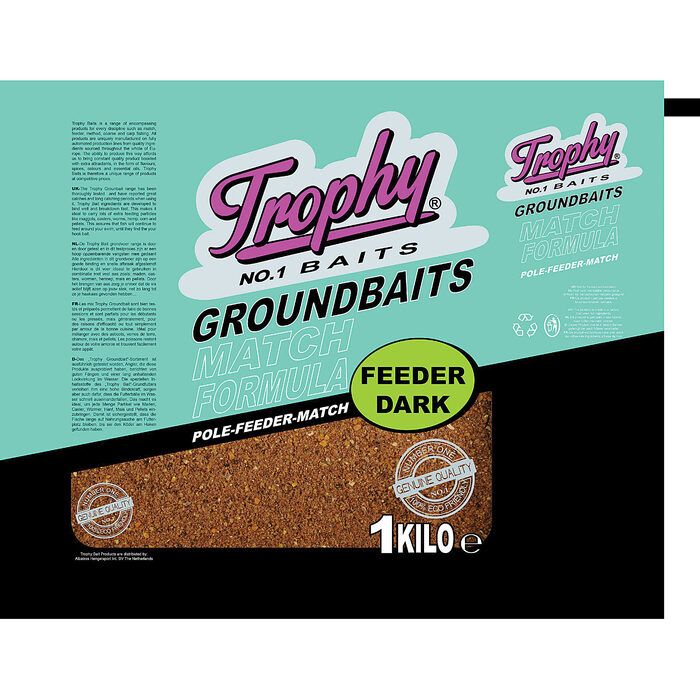 Trophy Groundbait Feeder Donker 1kg