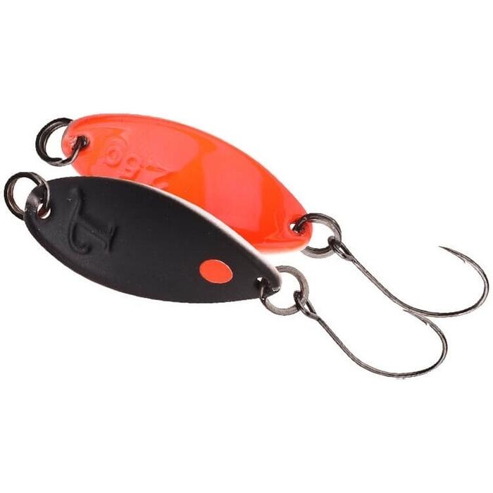 Trout Master Incy Spin Spoon 1.8gr Black/Orange