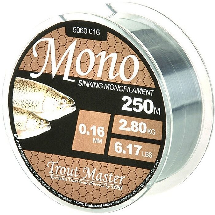 Trout Master Mono Translucent 200m 0.18mm 3.50kg