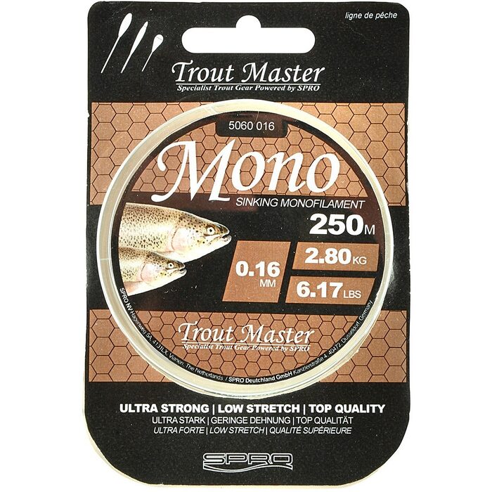 Trout Master Mono Translucent 200m 0.18mm 3.50kg