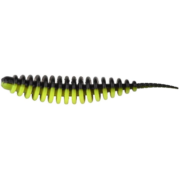 Trout Master Worm 65mm 8 Stuks Black Lime