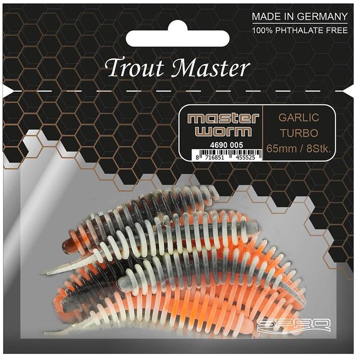 Trout Master Worm 65mm 8 Stuks Turbo